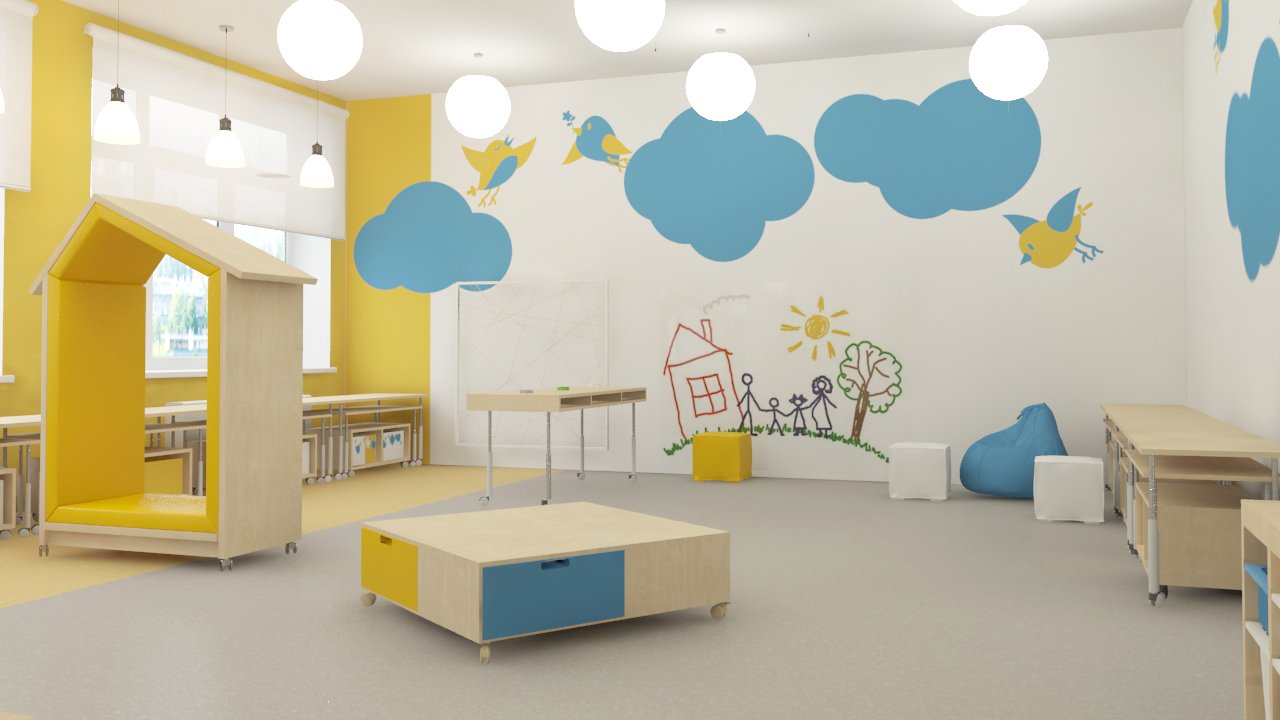 Дизайн детского сада: 50 фото идей. оформить интерьер садика