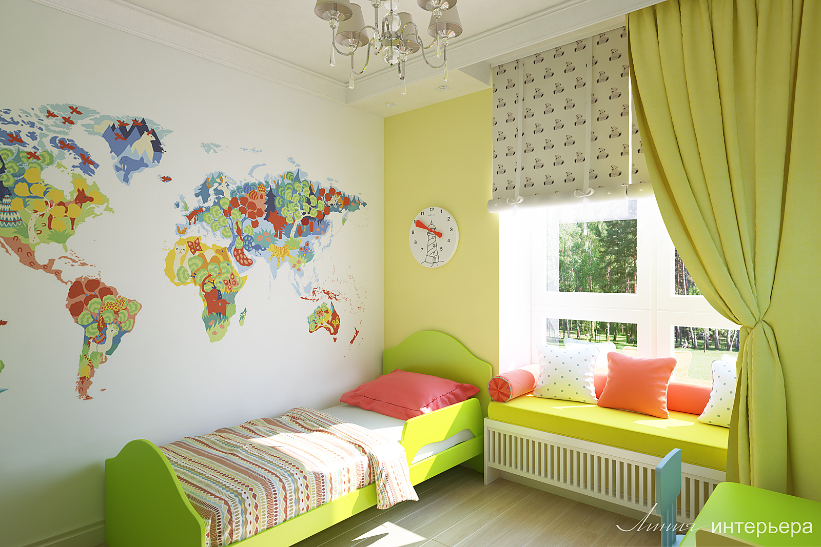 Стены в детской: 120 фото стильного украшения и современного дизайна