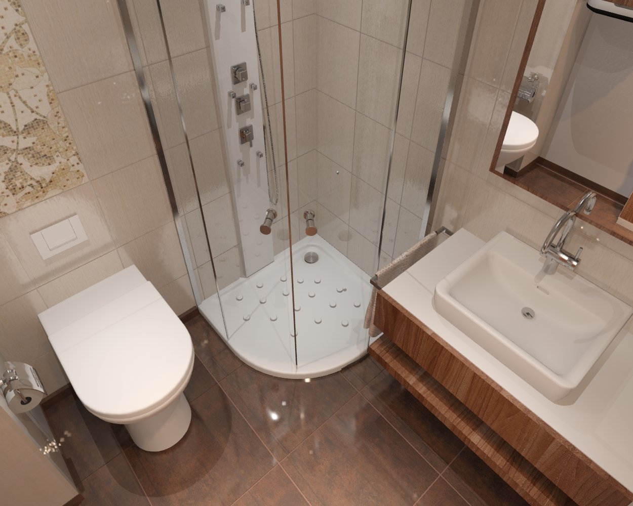 Дизайн ванной комнаты в хрущевке методы, сложности - 75 фото