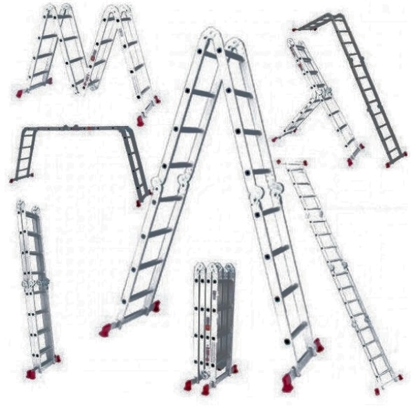 Складная лестница: раскладная трансформер 7 метров, фото, 5 и 8 метров, виды строительных универсальных табуретов | dom2z.ru