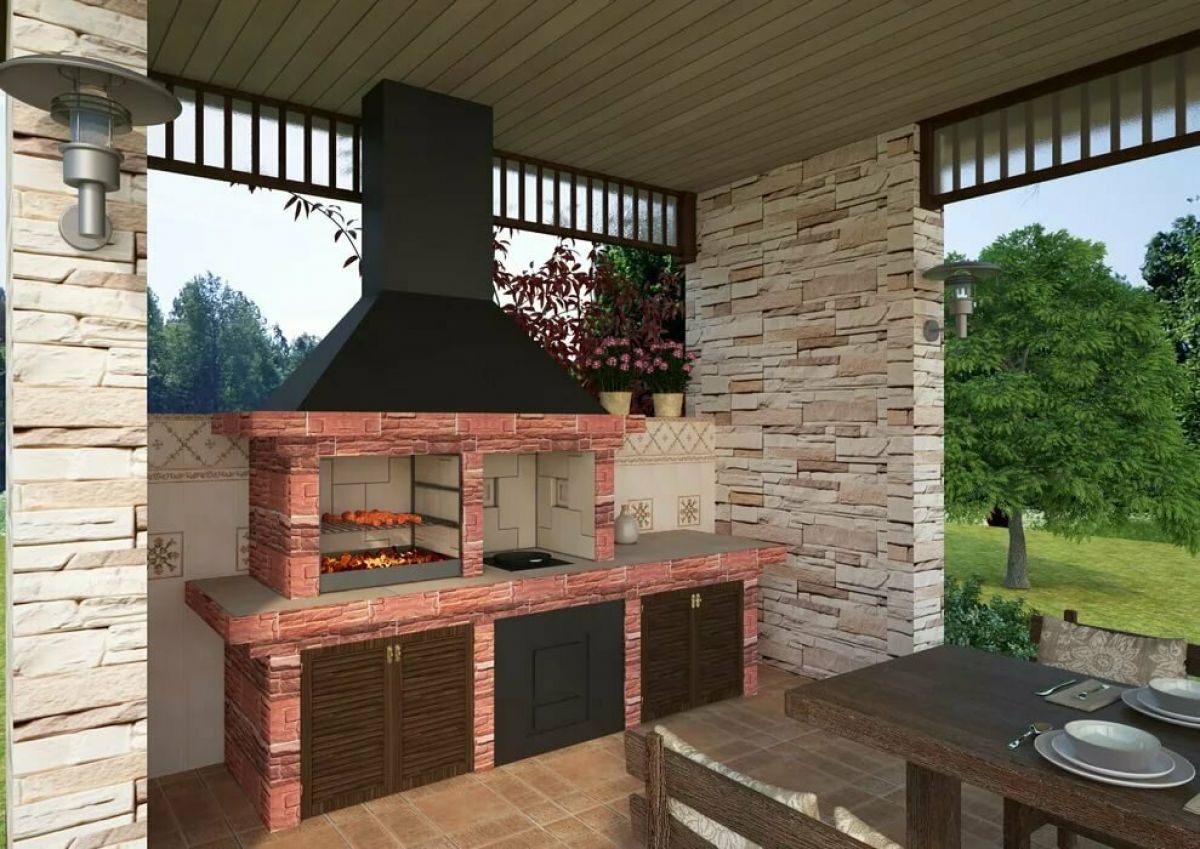 Летняя кухня на даче: устройство, проекты (60+ фото) +отзывы