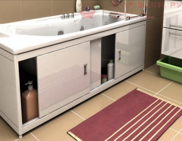 Экран под ванной - разновидности и особенности изготовления