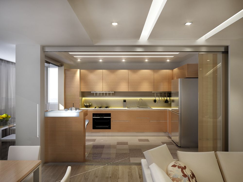 Дизайн проект кухни-гостиной (54 фото) 20 кв м: видео-инструкция - как совместить со столовой своими руками, фото, цена