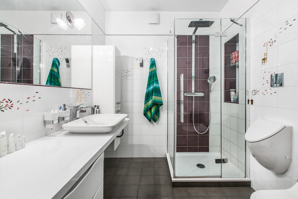 Ванная комната с душевой кабиной дизайн - делимся опытом оформления