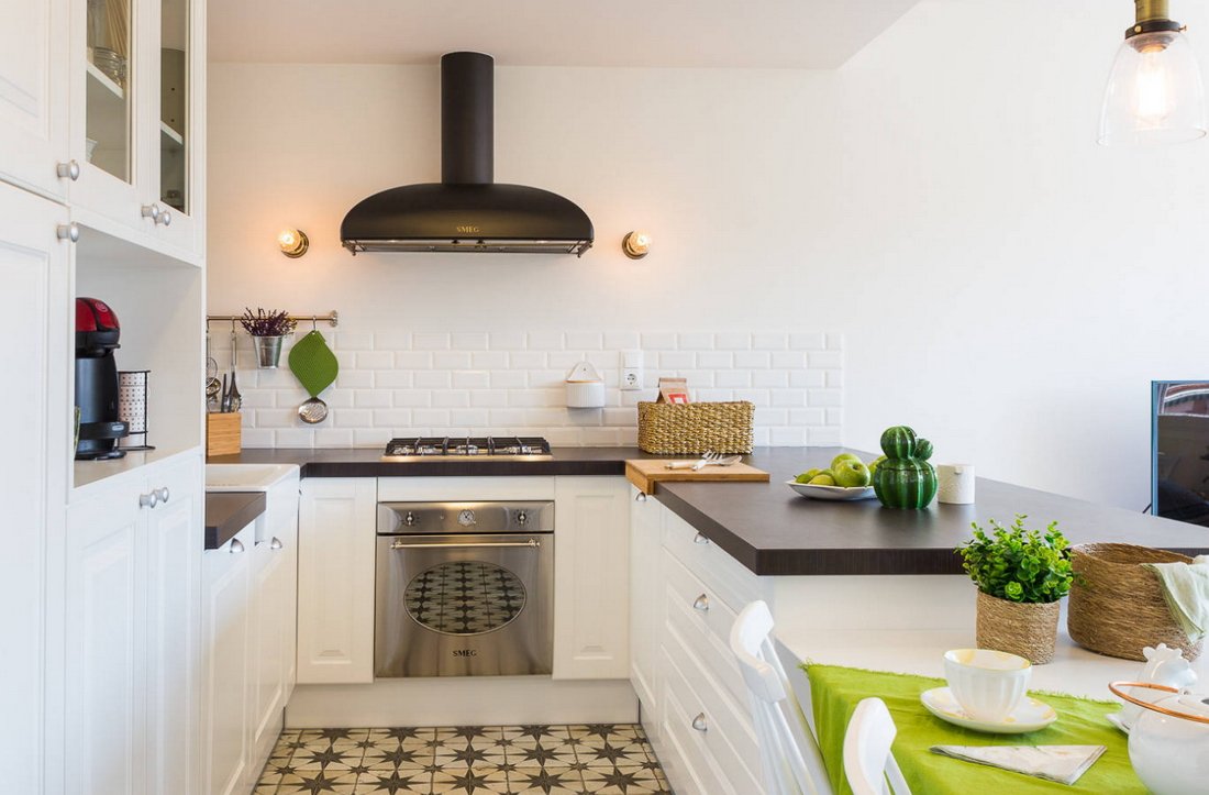 Кухня без верхних шкафов: 51 фото, лучшие идеи дизайна
