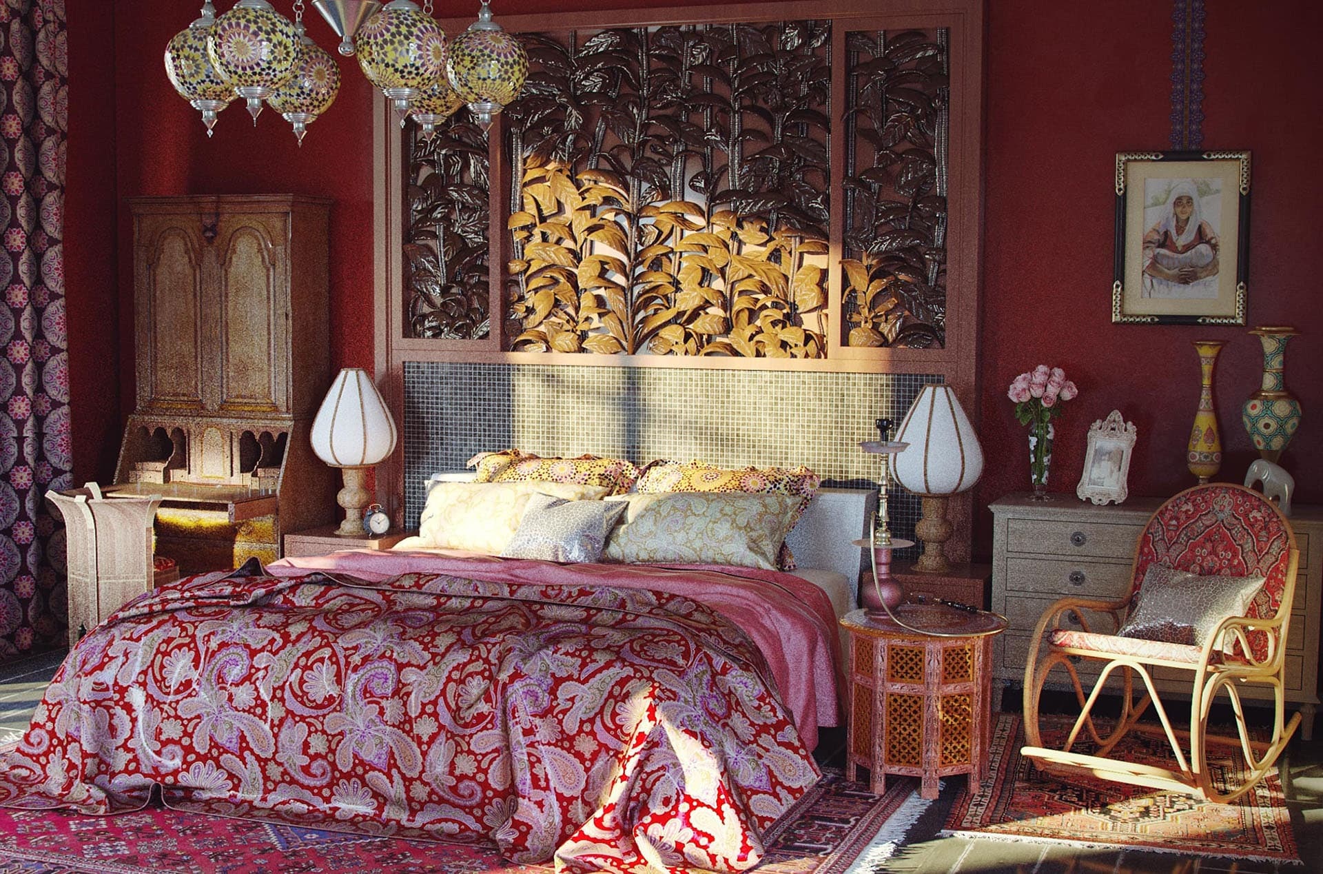 Спальня в восточном стиле: особенности стильного дизайна