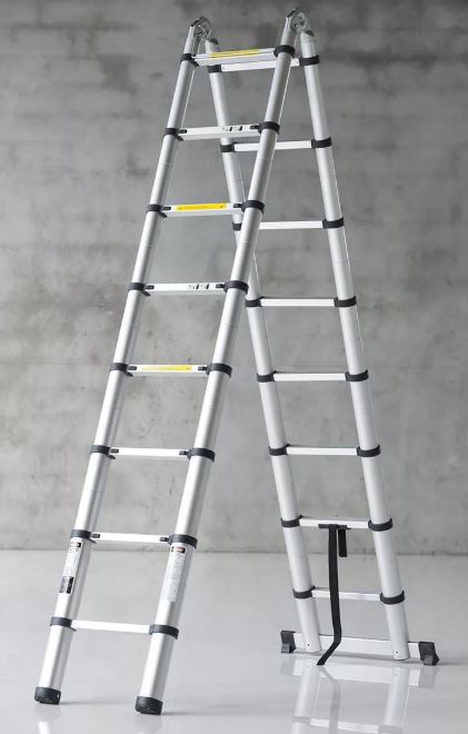 Складная алюминиевая лестница-трансформер: раскладная 6 и 8 метров, centaure и lms