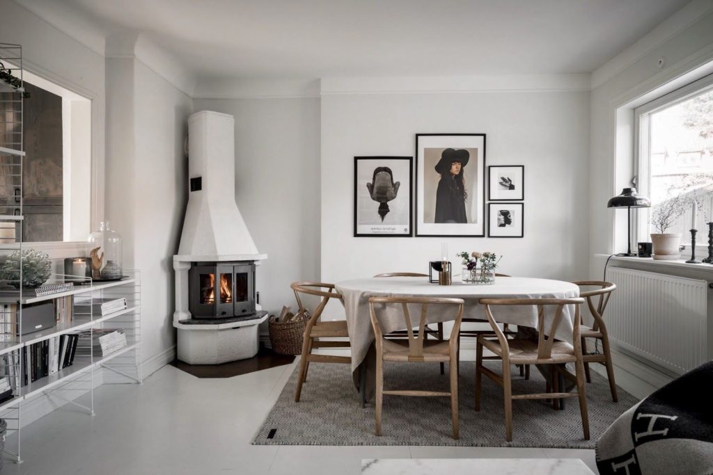 Кухня-гостиная в скандинавском стиле: 50 фото интерьеров, столовая в