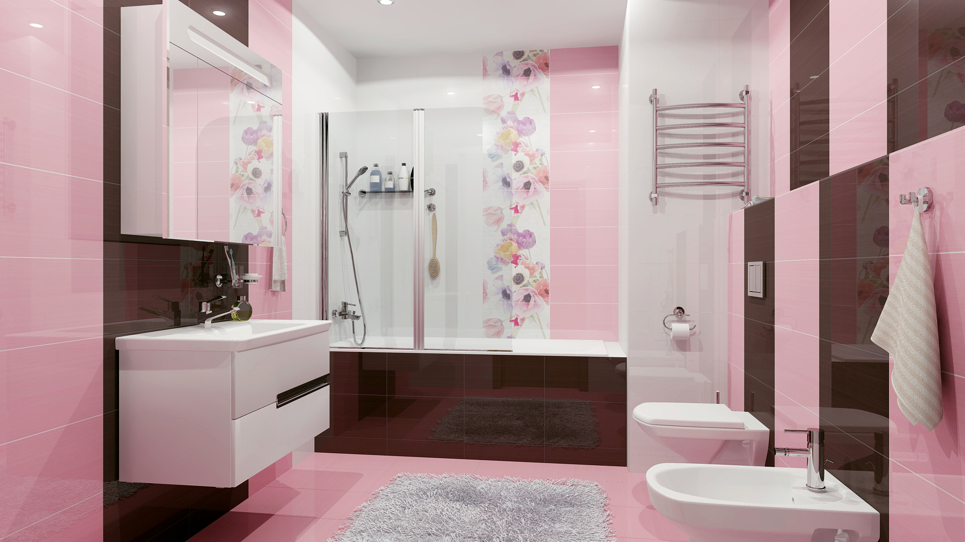Оформление ванной комнаты плиткой: фото идеи обустройства. дизайн плитки для ванной комнаты: размеры, цвет, новинки, фото, сочетание, раскладка
