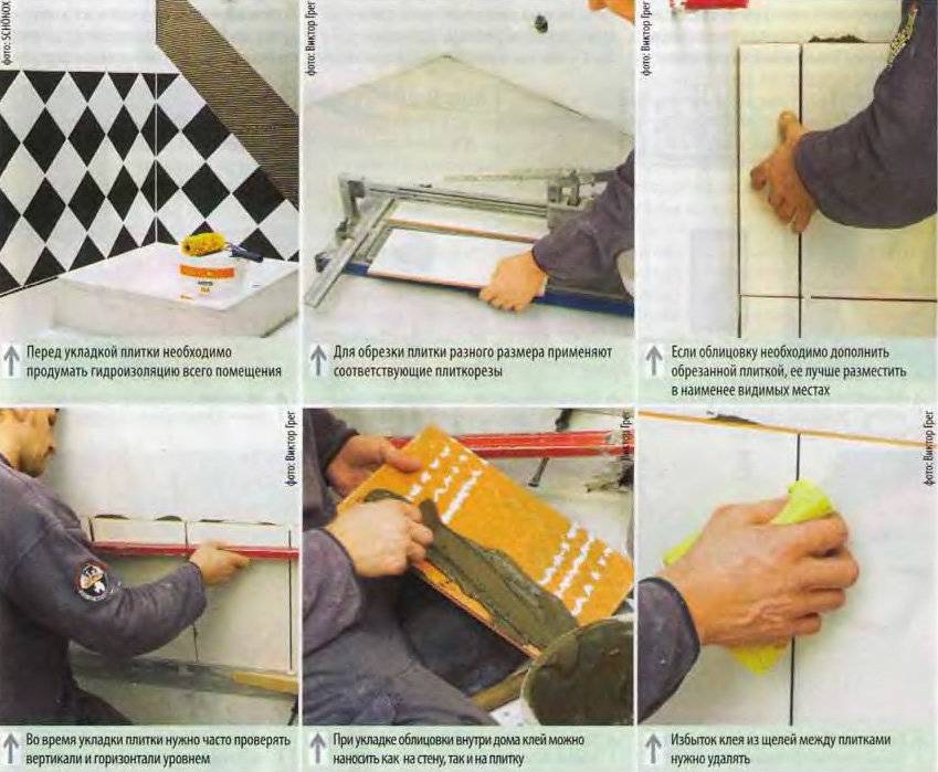 Укладка плитки своими руками: 100 фото правил и видео нюансы укладки плитки