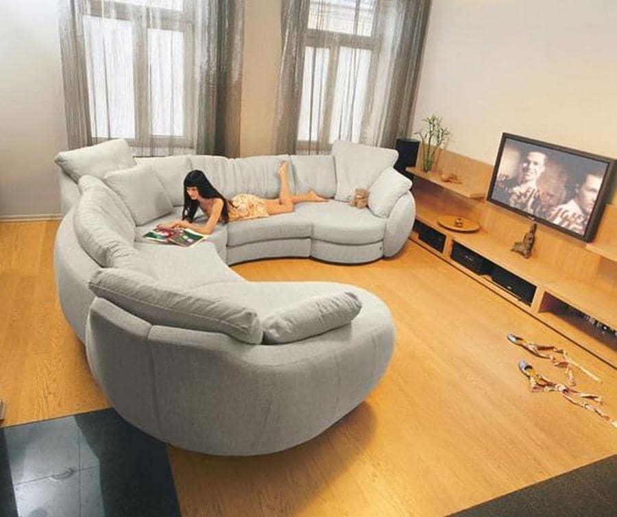 Практичные модульные диваны для гостиной со спальным местом