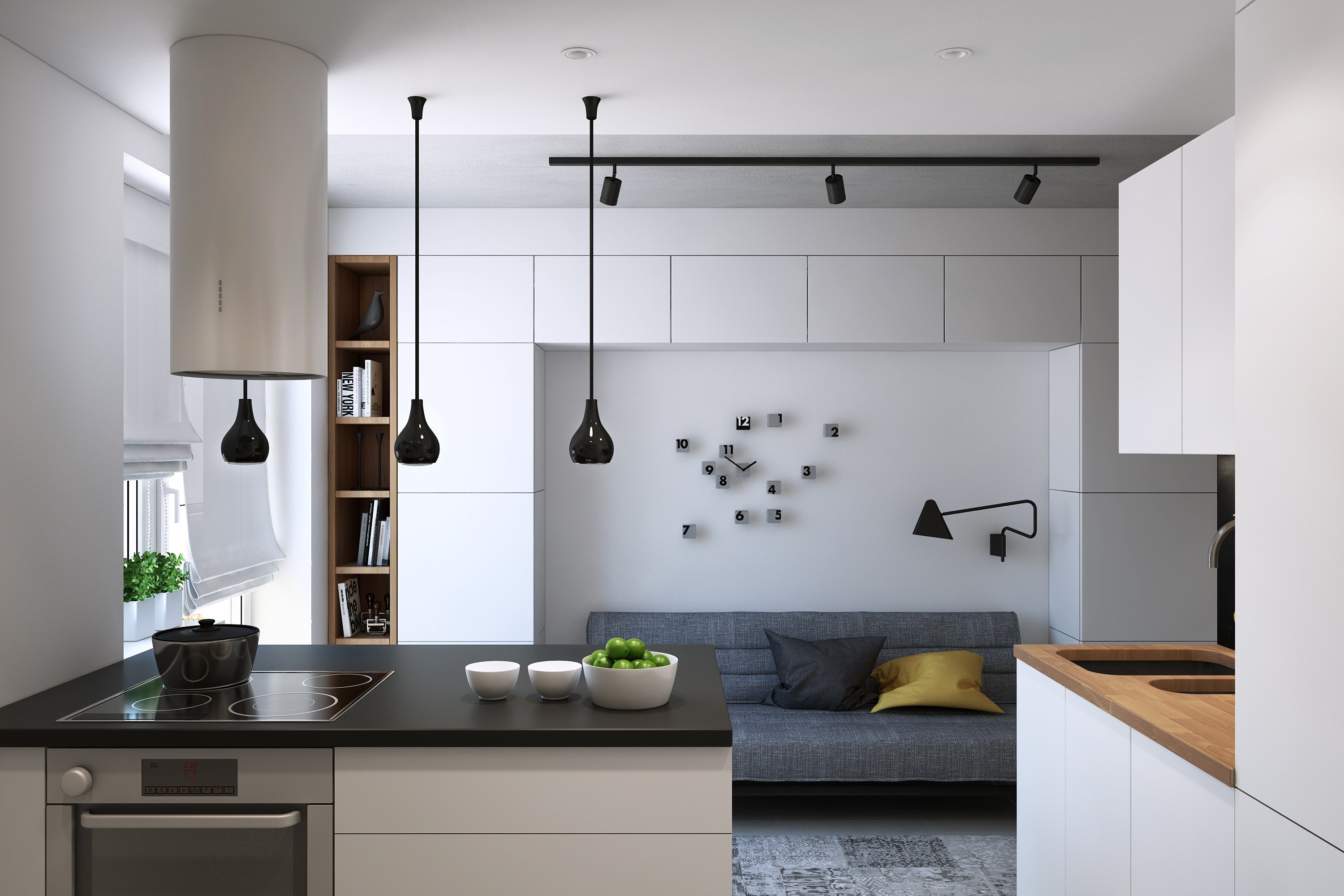 Дизайн кухни в стиле минимализм: отделка, мебель, освещение и декор