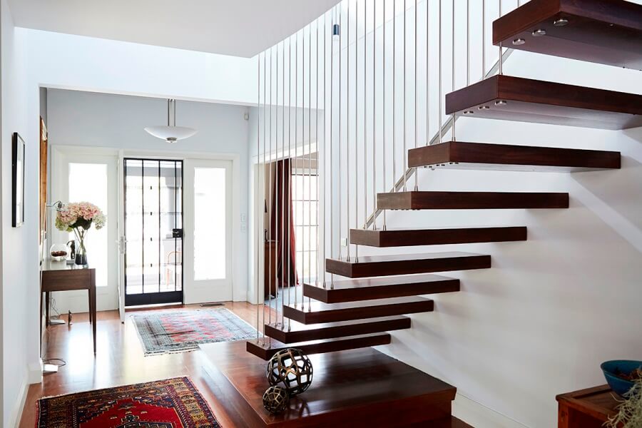 Красивые лестницы. дизайн и фото в интерьере частного дома