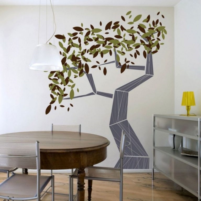Дерево на стене в интерьере: как нарисовать своими руками, как сделать деревянный декор в детской, картинки, фото