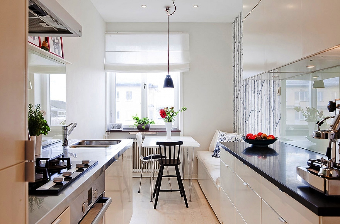 Дизайн узкой кухни: 115 фото лучших решений, как лучше расставить мебель, какую планировку выбрать