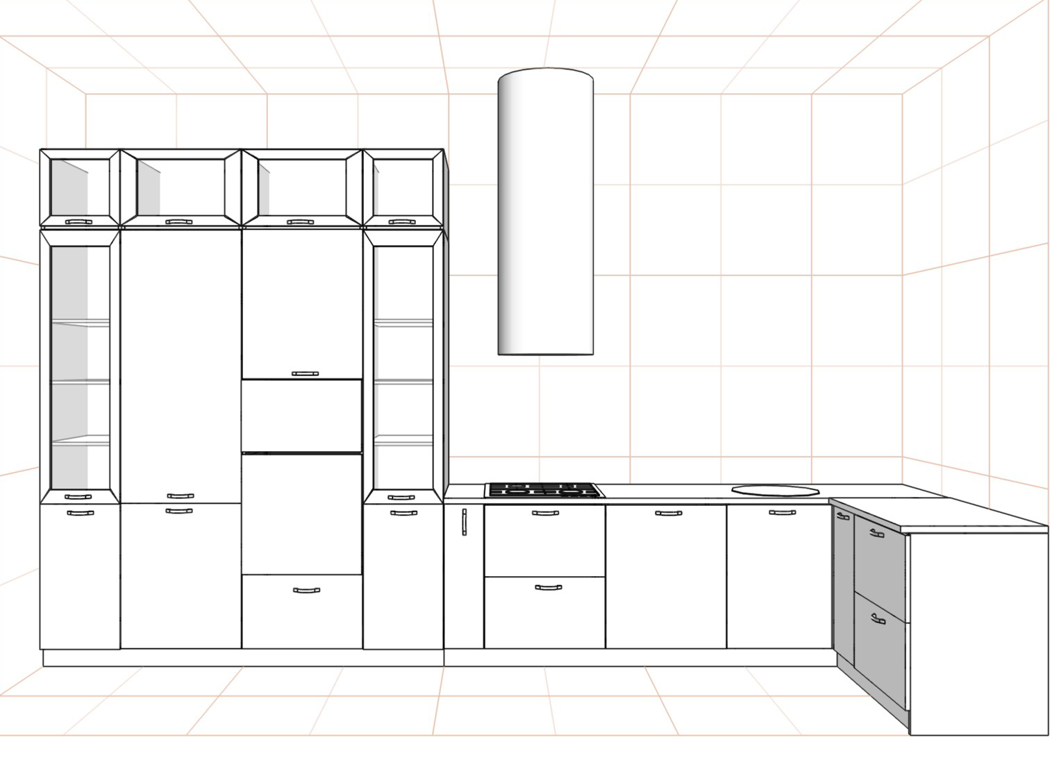 сетка для планировки кухни