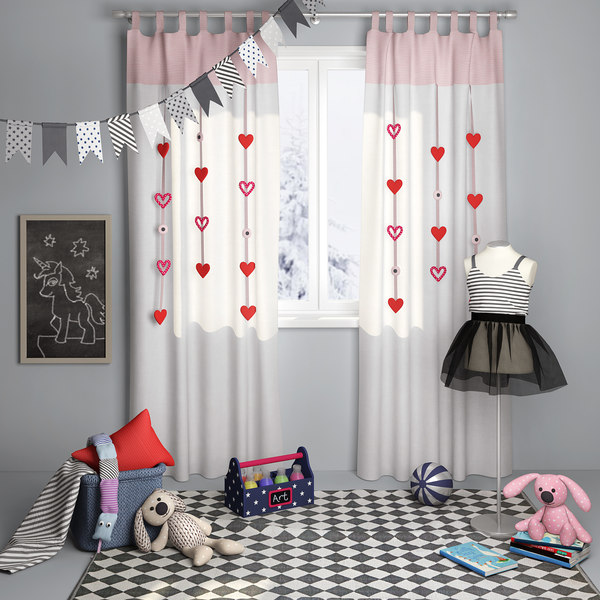 29 вариантов штор в детскую комнату для девочки