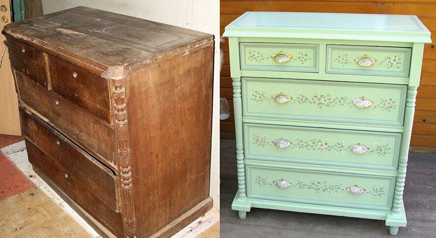 Как в домашних условиях отреставрировать старую мебель