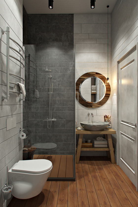 Оформление ванной комнаты под лофт: признаки стиля и варианты отделки