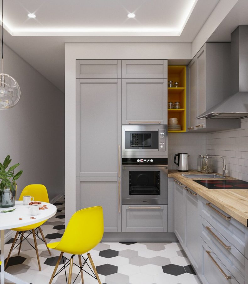 Как обустроить дизайн кухни 9 кв. м. правильно?