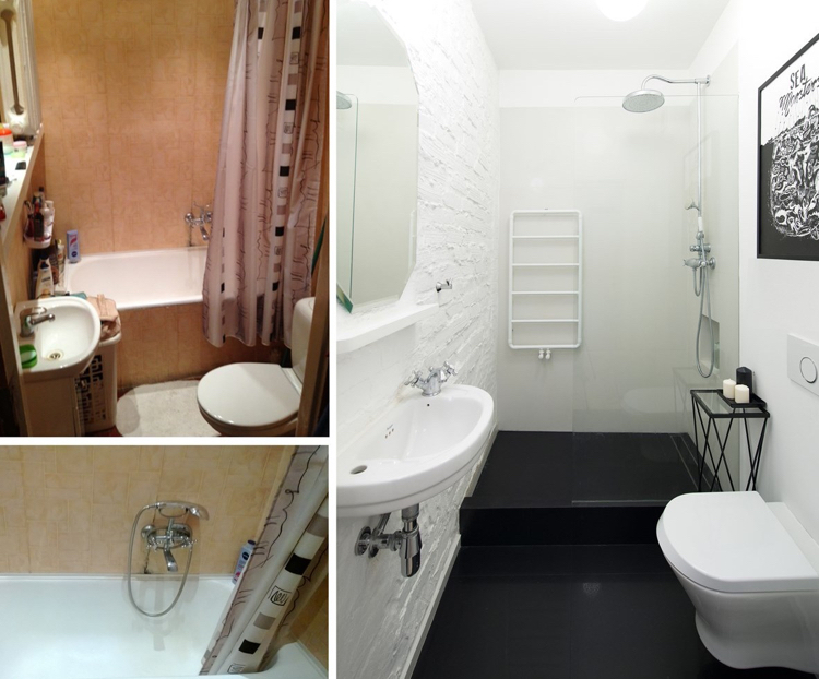 Дизайн ванной комнаты в хрущевке без туалета: фото идей. правила проведения ремонта в хрущевке ванной. как отремонтировать ванную в хрущевке