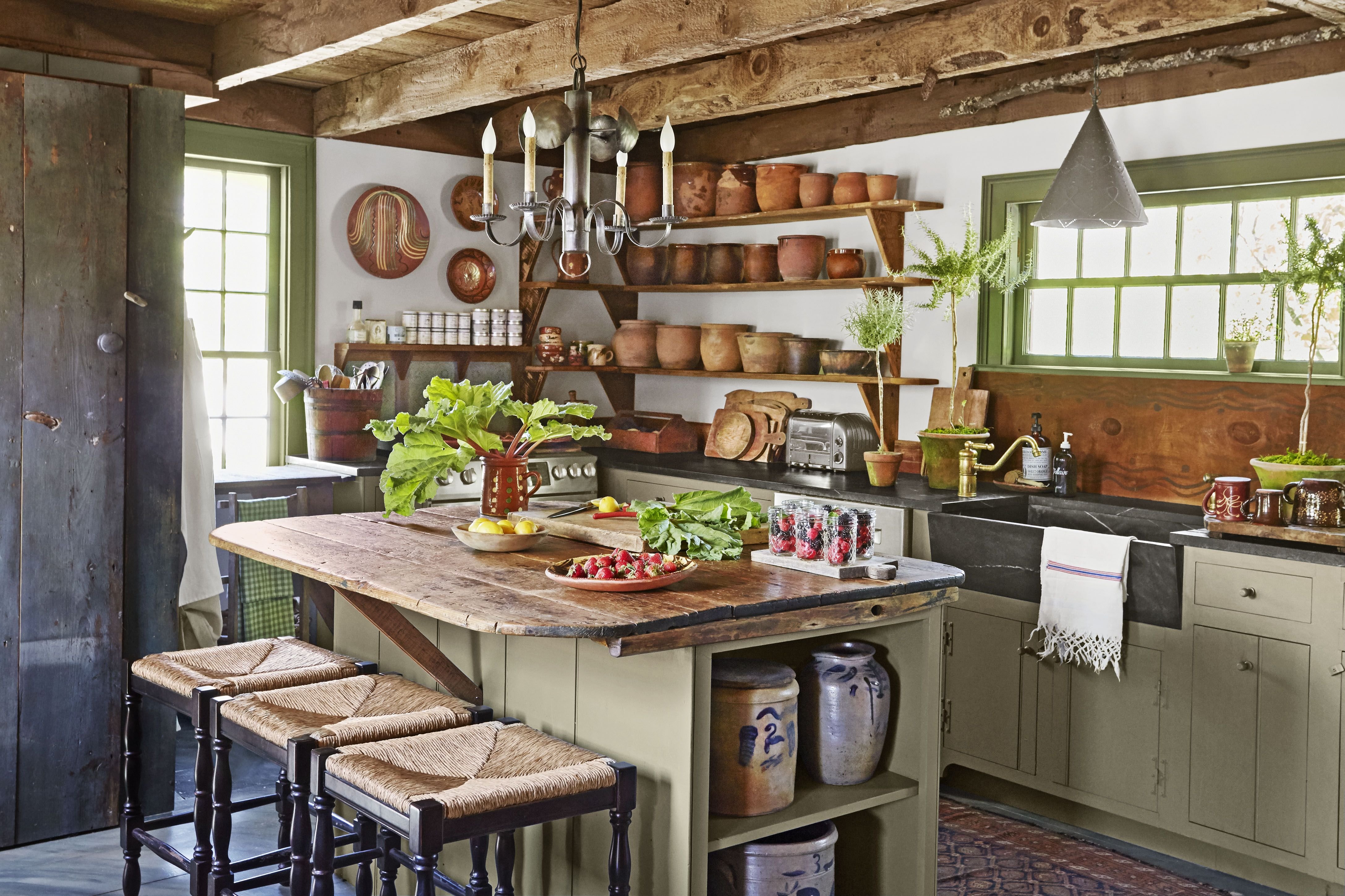 Дизайн кухни в деревенском стиле для загородного дома своими руками фото