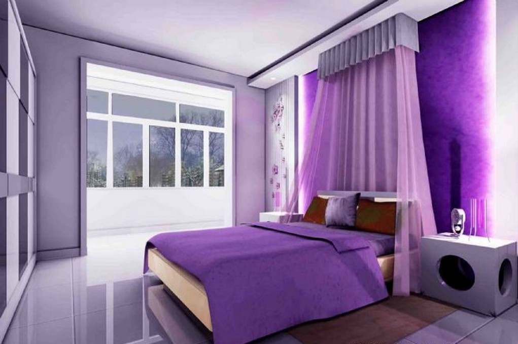 Картинки фиолетовая комната