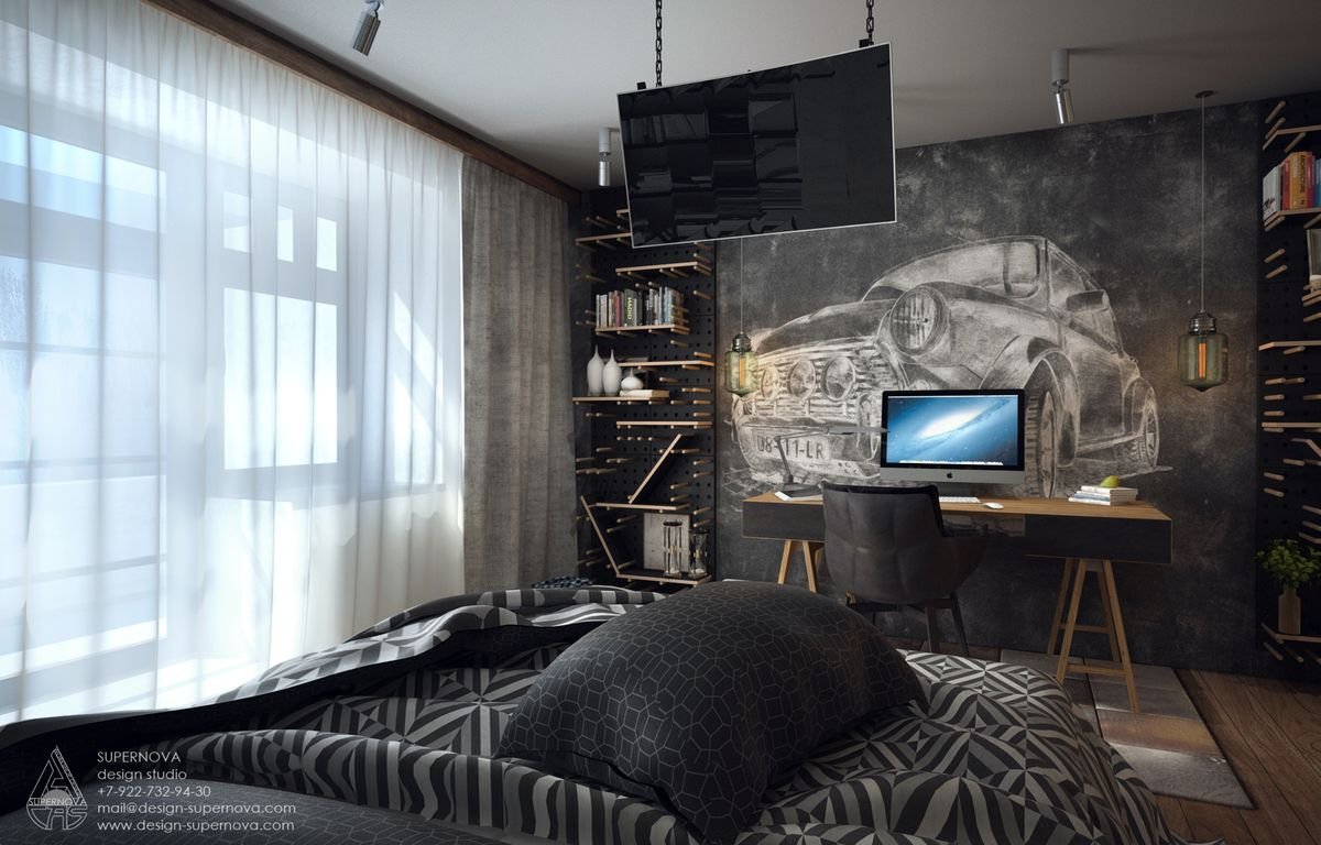 Мужская спальня — особенности дизайна и оформления. создание оригинального и красивого стиля (95 фото)