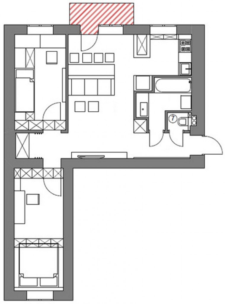 Правила планировки 3 х комнатной квартиры в хрущевке