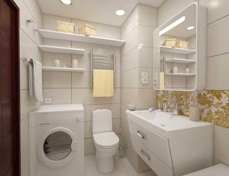 Дизайн маленькой ванной комнаты с туалетом и без