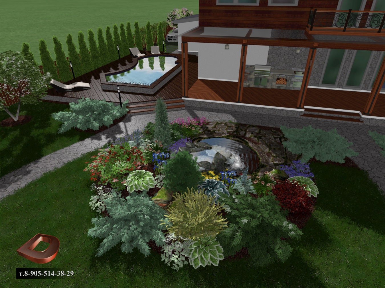 Дизайн участка 10 соток — планируем и делаем ландшафтный дизайн для загородного дома (115 фото и видео)