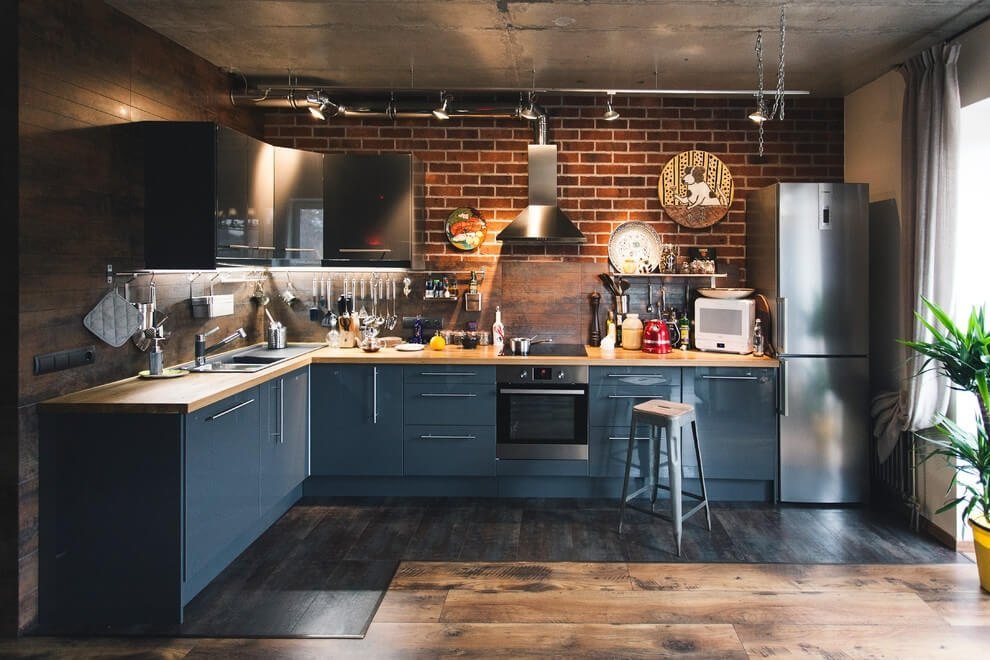 Кухня в стиле лофт в квартире: фото и идеи дизайна