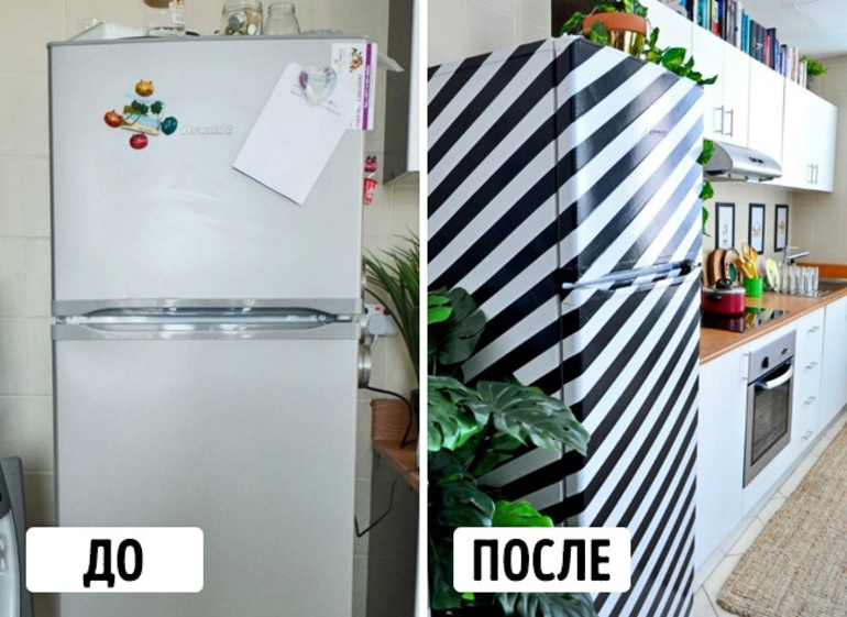 Какие наклейки на холодильник можно использовать, как обклеивать самоклеющейся пленкой