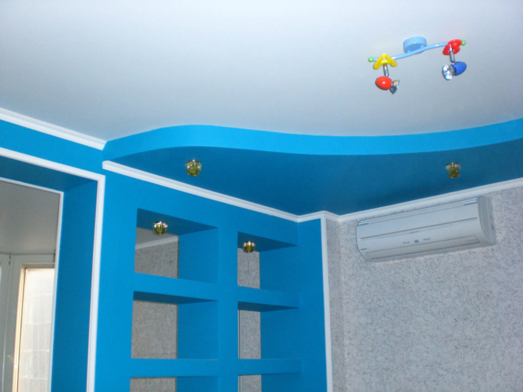 Гипсокартонные потолки в детскую - 11 фото