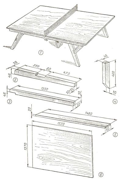 Теннисный стол размеры своими руками чертежи фото складной