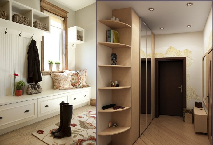 Как сделать гардеробную в коридоре – строим из дерева и старой мебели