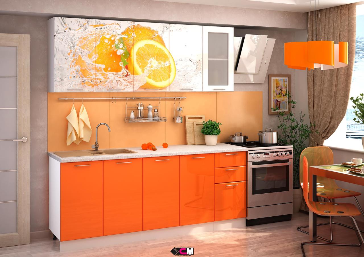 Дизайн оранжевой кухни +75 фото примеров
