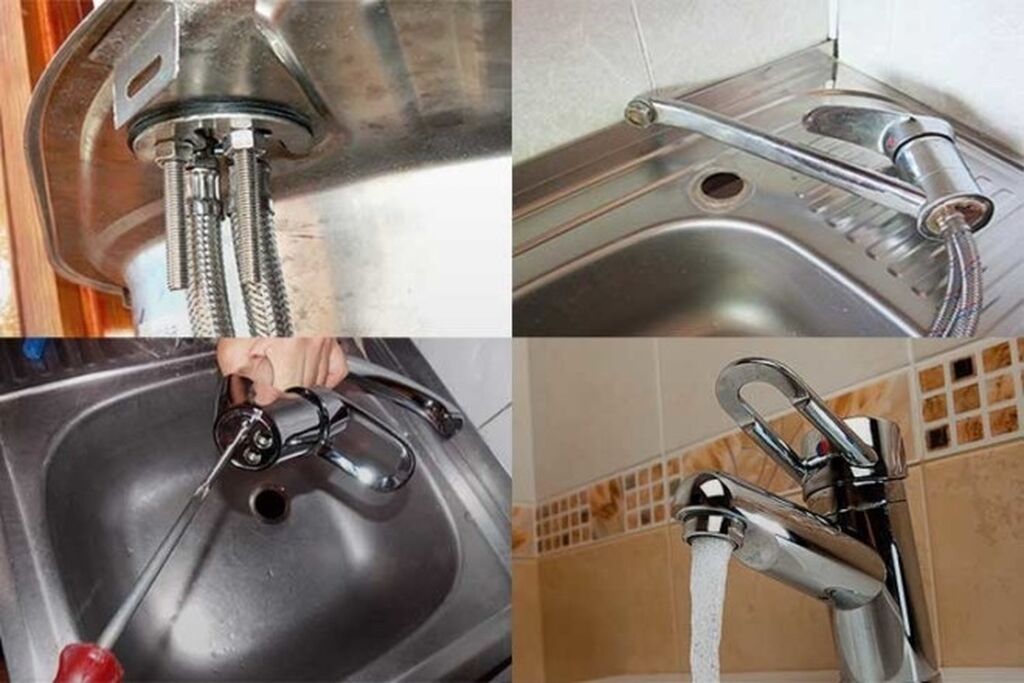 Установка смесителя на кухне и в ванной: подключение нового крана своими руками