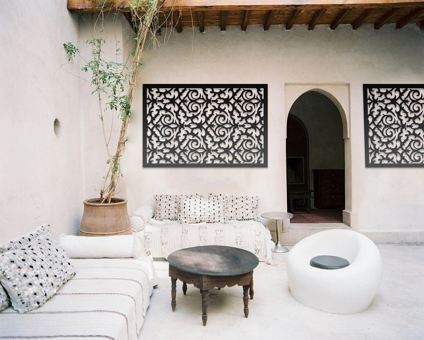 Марокканский стиль в интерьере кухни, ванной, гостиной: интерьер с плиткой - 20 фото