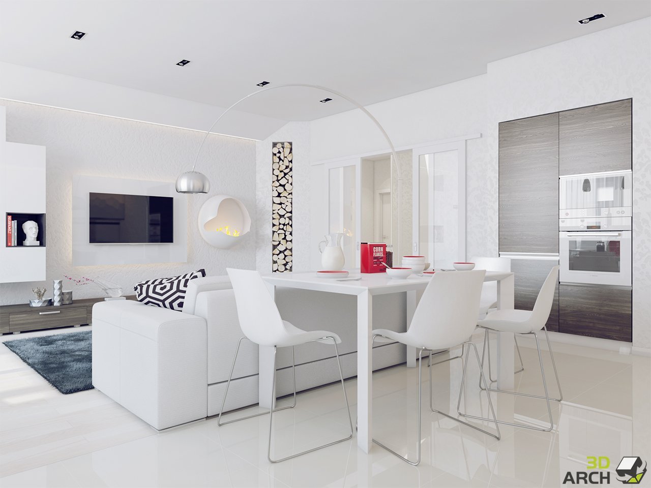 белые интерьеры дизайн квартир