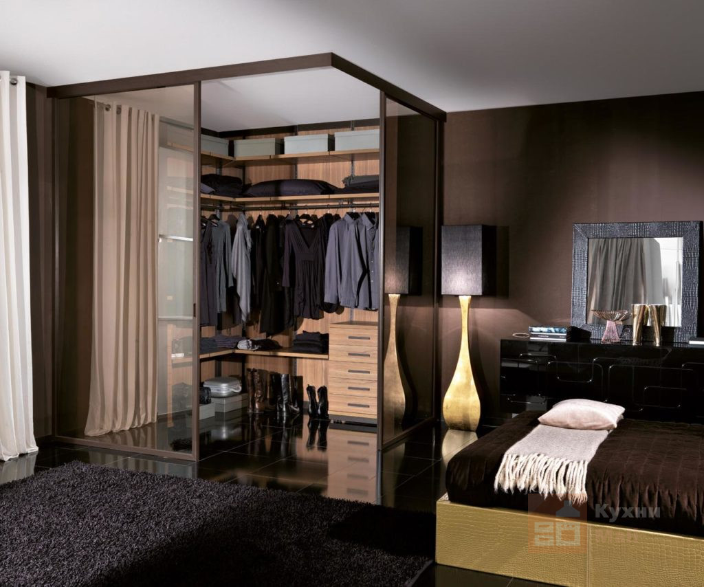 Дизайн спальни с гардеробной комнатой- варианты воплощения