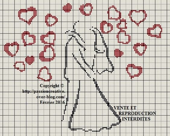 Схема вышивки крестом: “любовь” скачать бесплатно