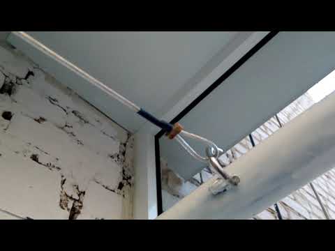 Как закрепить бельевую веревку на балконе - мастер сам