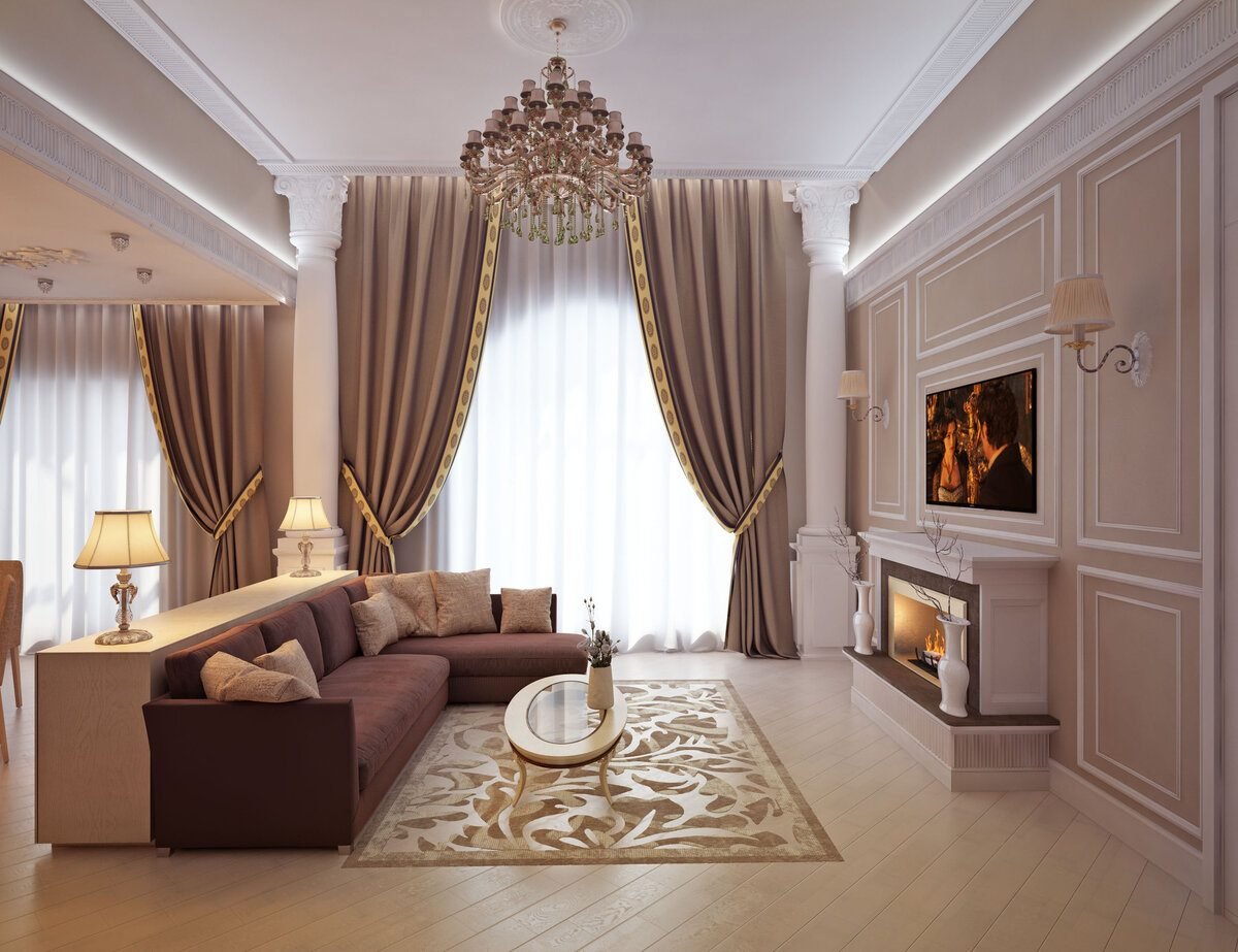 Современный стиль в дизайне гостиной — основные элементы интерьера