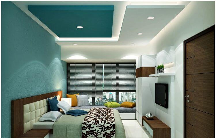 Потолок из гипсокартона в спальне: доступность и красота