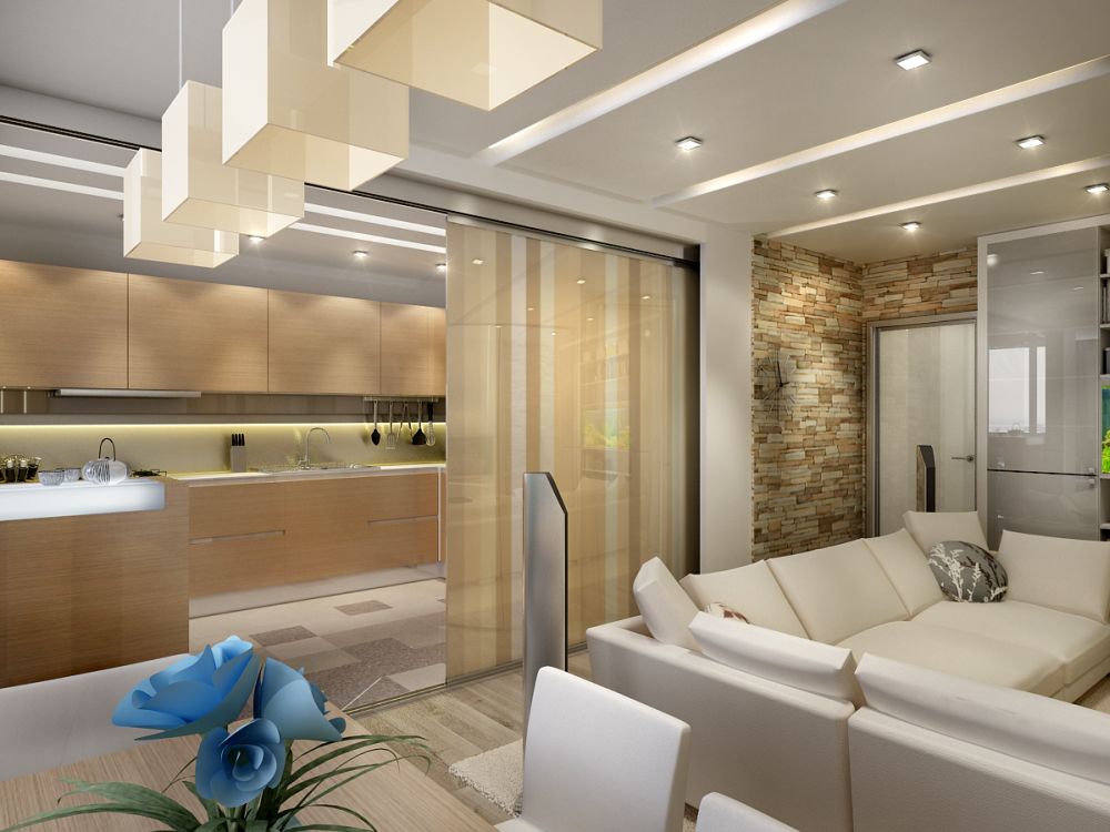 6 главных шагов в правильном дизайне кухни-гостиной площадью 30 кв. м.