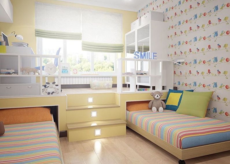 Детская комната для разнополых детей: выбор стиля и обзор лучших решений при оформлении (90 фото)