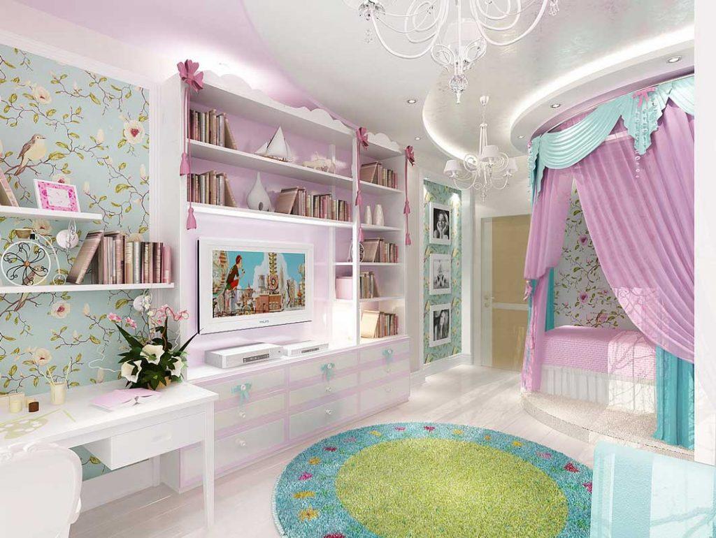 Дизайн комнаты для девочки подростка - как сделать дизайн детской