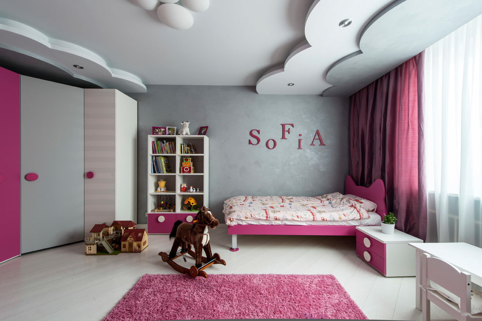 Потолок в детской комнате - правила идеального сочетания +77 фото дизайна