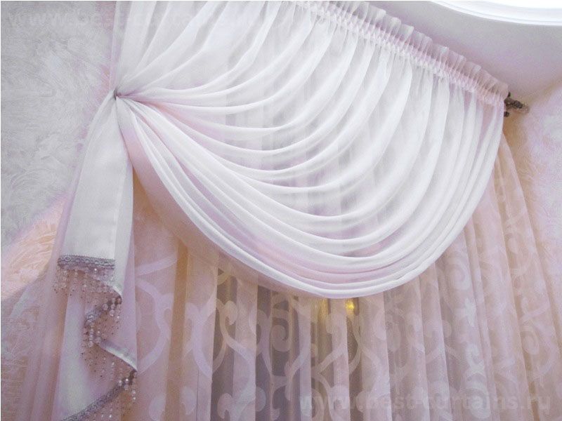 Подбираем шторы из вуали двух цветов: 5 советов и фото в интерьере
